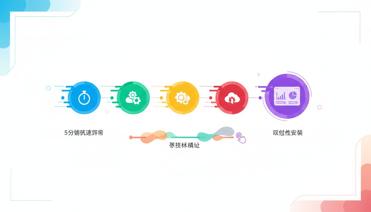 5 分钟快速部署:可视化安装零技术门槛